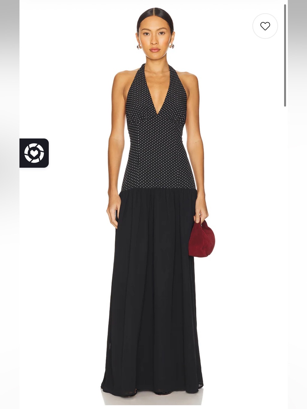 Lile Maxi Dress in Black Polka Dot - MORE TO COME